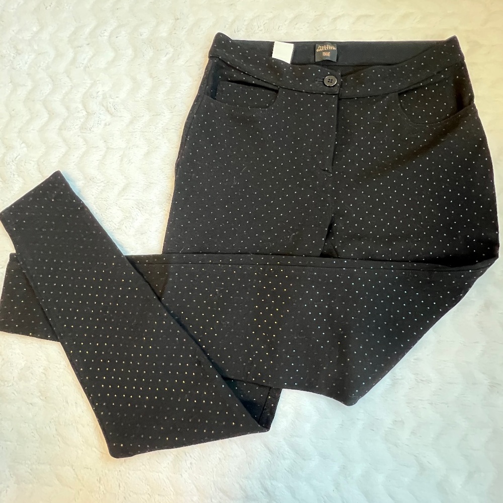 Jean Paul Gaultier size 6 black rayon spandex pant Like New